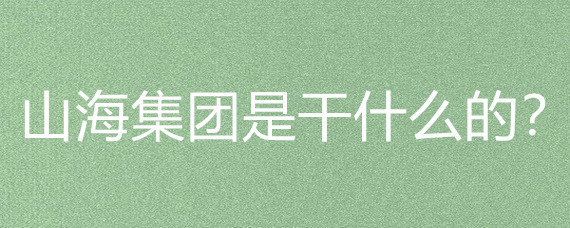 山海集團是干什么的?