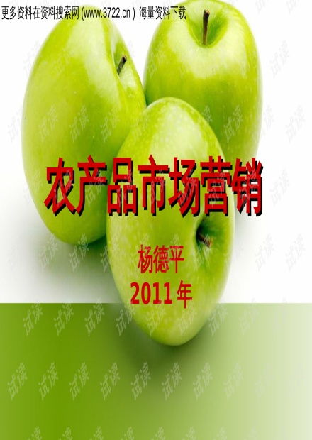 02006農業科技人員培訓教材 農產品市場營銷培訓 ppt42頁 .ppt 互聯網文檔類資源 csdn下載